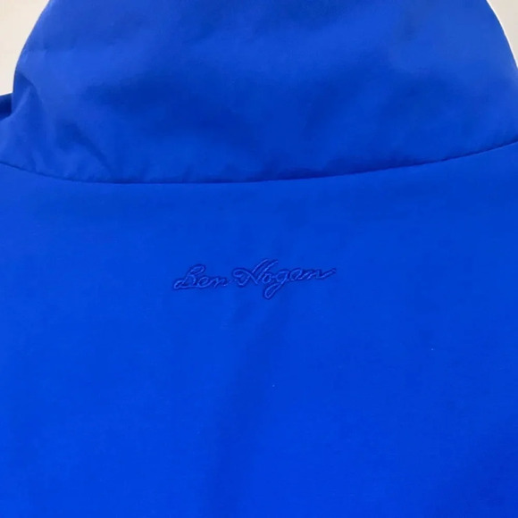 Ben Hogan Performance Golf jacket Men's Size Blue Windbreaker 1/4 Zip Size XL - Picture 3 of 8